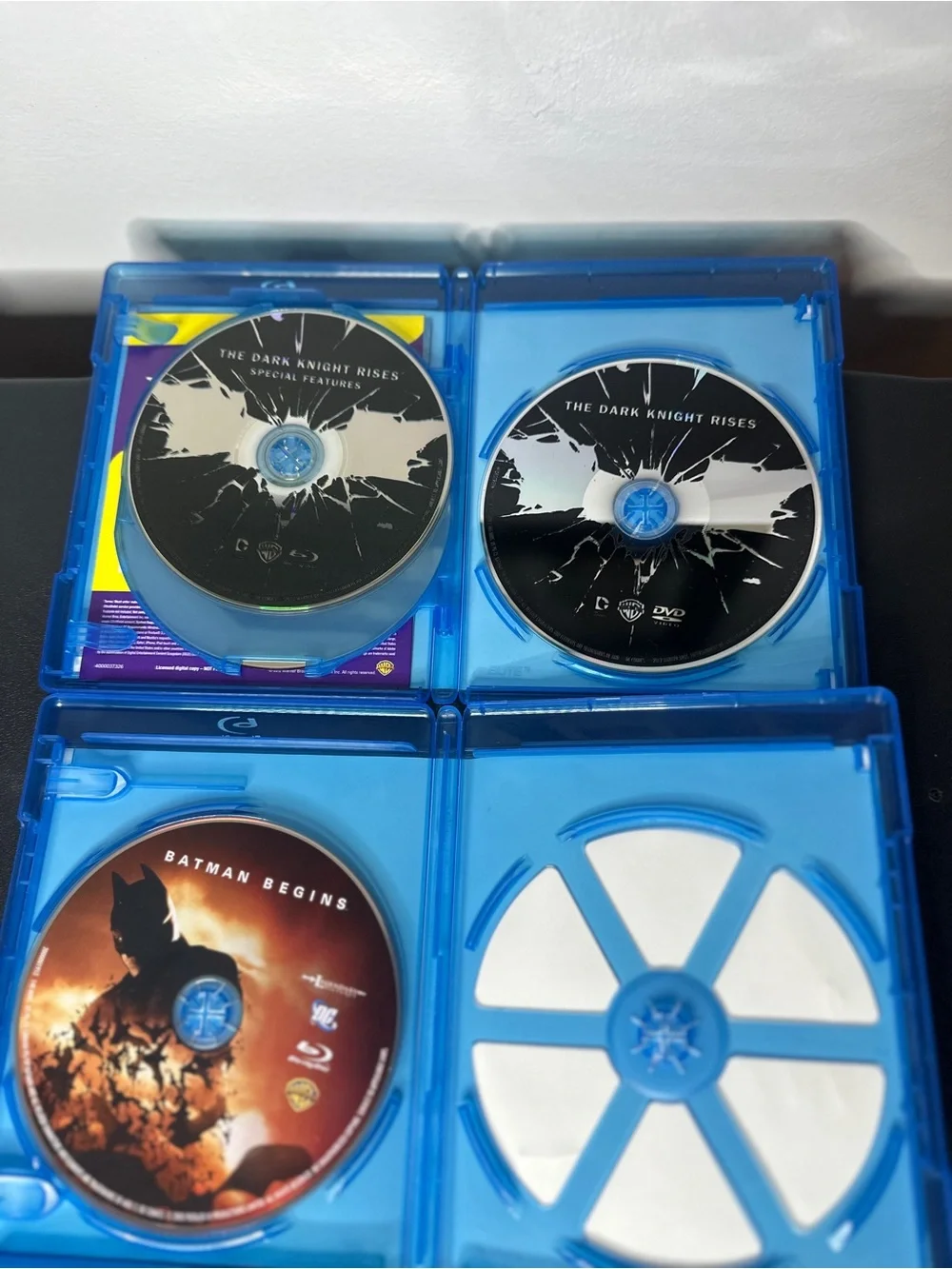 Batman Movie Collection Lot Blu-ray/DVD Dark Knight Trilogy + Batman 1989